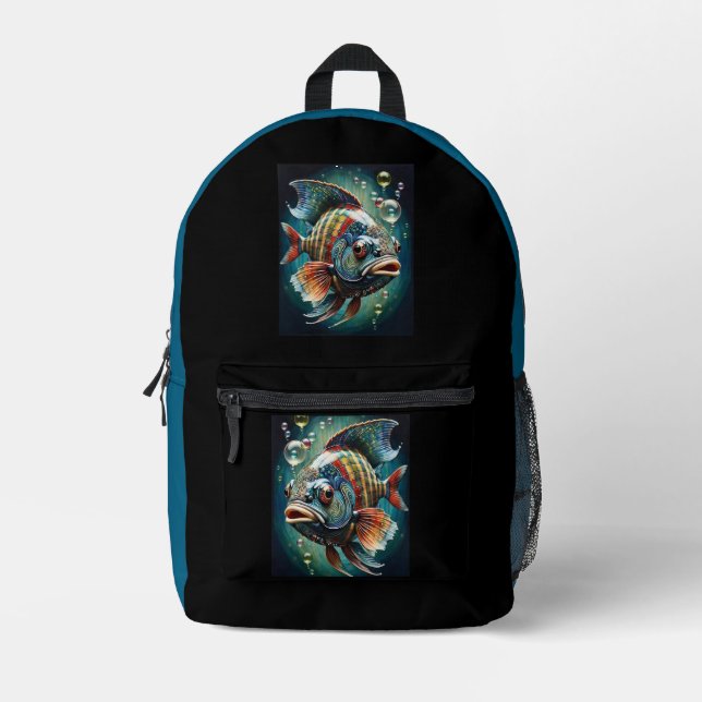 Rainbow Reef Fish Backpack - Dive into Style (Front)