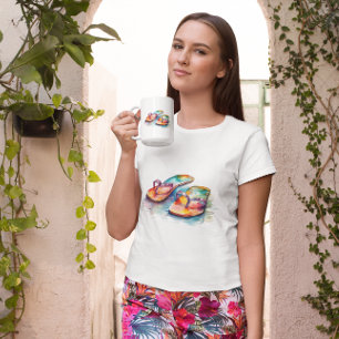 Rainbow Reef Flip Flops Coffee Mug