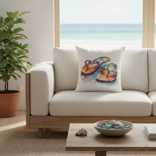 Rainbow Reef Flip Flops Cushion