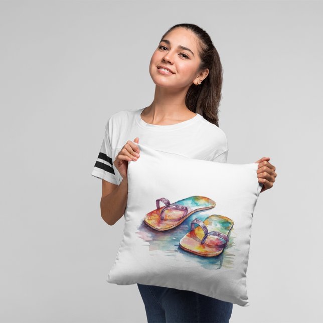 Rainbow Reef Flip Flops Cushion (Creator Uploaded)
