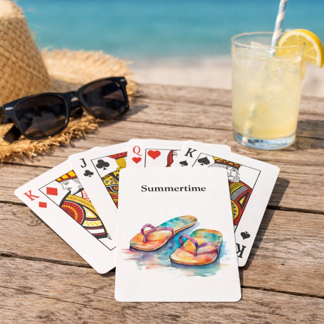Rainbow Reef Flip Flops, custom Playing Cards (Creator Uploaded)
