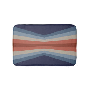Rainbow reflection in retro style bath mat