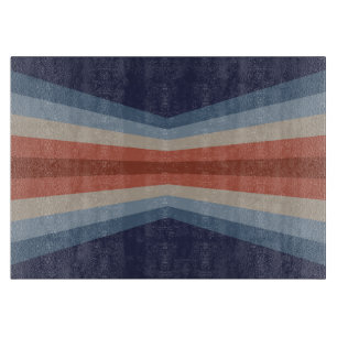 Rainbow reflection in retro style cutting board