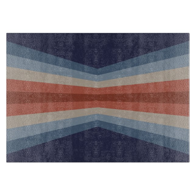 Rainbow reflection in retro style cutting board (Front)