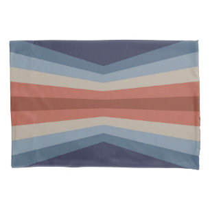 Rainbow reflection in retro style pillowcase
