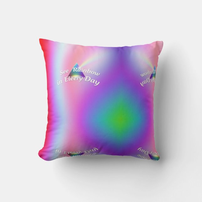Rainbow Reflections Cushion (Front)