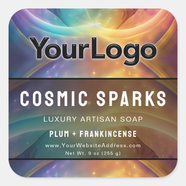 Rainbow Reiki Energy Worker Artisan Product Labels (Front)