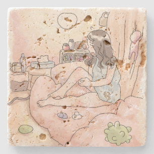 Rainbow Relaxation Stone Coaster