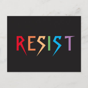 Rainbow Resist Postcard