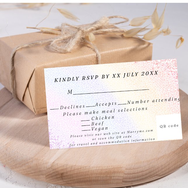 Rainbow Response_2  RSVP Card (Creator Uploaded)