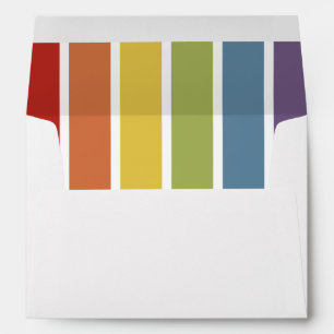 Rainbow Retro Colours Envelope