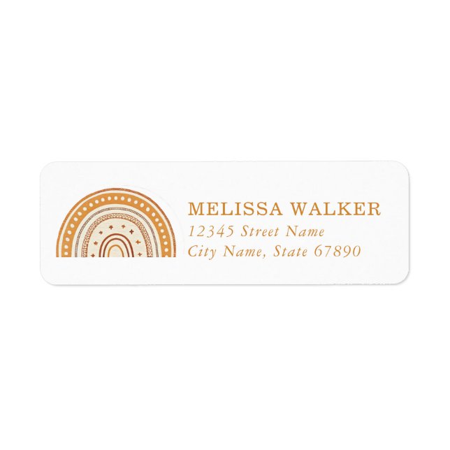 Rainbow Return Address Labels (Front)