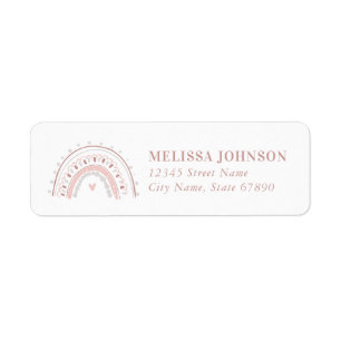 Rainbow Return Address Labels