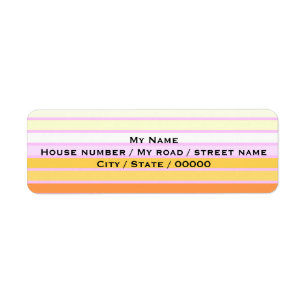 Rainbow - Return Address Labels
