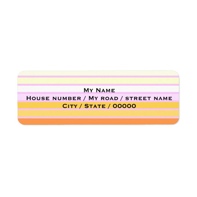 Rainbow - Return Address Labels (Front)