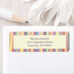 Rainbow Return Address Return Address Label
