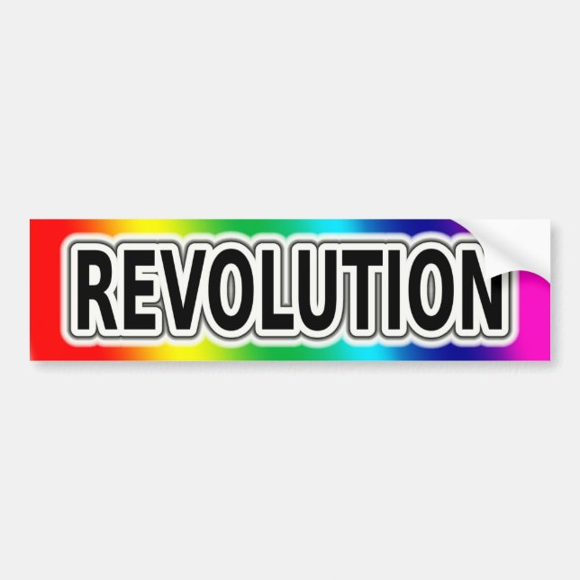 Rainbow Revolution Bumper Sticker (Front)