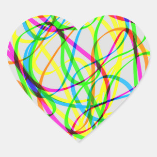 Rainbow Rhapsody Heart Sticker