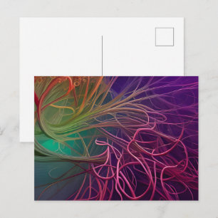Rainbow Rhizomes Postcard