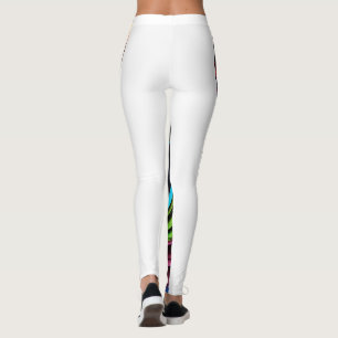 "Rainbow Rhythms: Multicoloured Mirage Leggings" Leggings