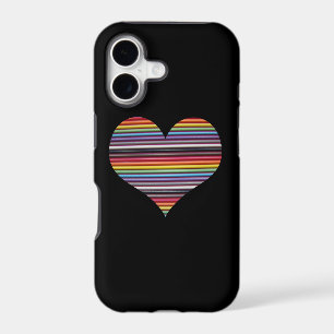 Rainbow Ribbon Cable Heart iPhone 5/5S Case