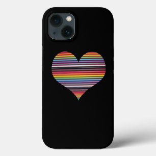 Rainbow Ribbon Cable Heart iPhone 7 Plus Case