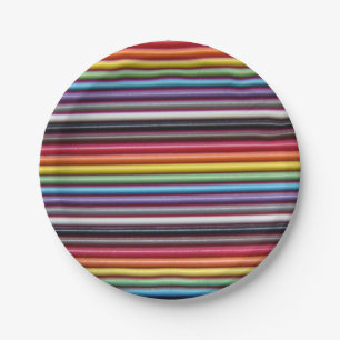 Rainbow Ribbon Cable Paper Plates