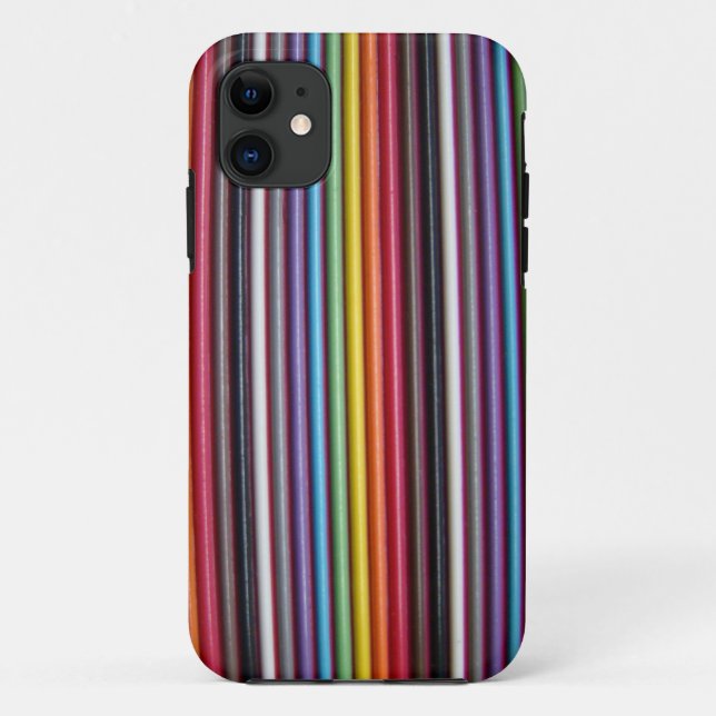 Rainbow Ribbon Cable Texture iPhone 5 Case (Back)