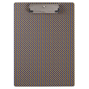 Rainbow Ribbon Diversity Fabric of Strength Clipboard