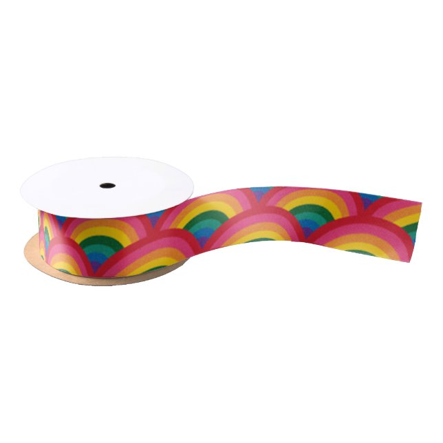Rainbow Ribbon Satin Ribbon (Spool)