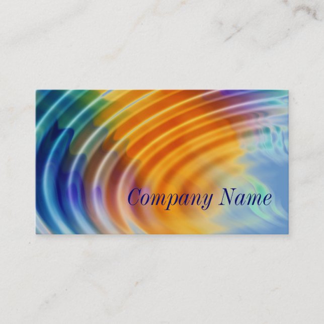 Rainbow Ripples Business Cards (Front)