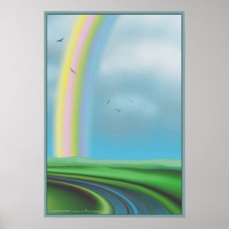" RAINBOW RIVER " by: Robert Singletary Poster