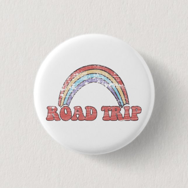 Rainbow Road Trip Button (Front)