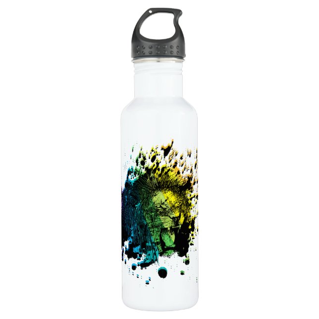 Rainbow Roaring Lion 710 Ml Water Bottle (Front)