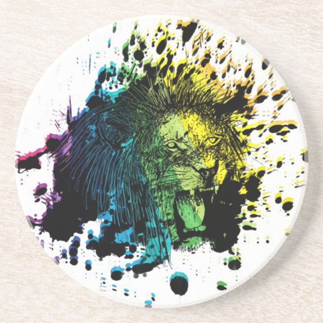 Rainbow Roaring Lion Coaster (Front)