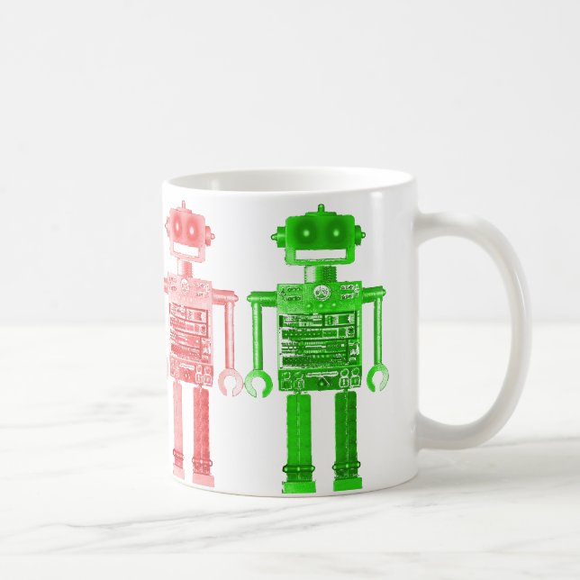 rainbow robots muh coffee mug (Right)
