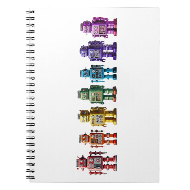 Rainbow Robots Notebook (Front)