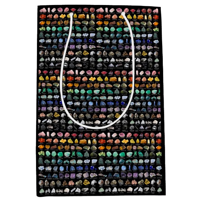 Rainbow Rocks Crystal Collection Chart Medium Gift Bag (Front)