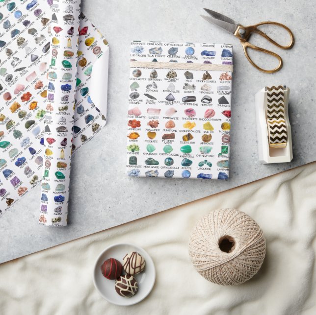Rainbow Rocks Crystal Collection Wrapping Paper (Crafts)