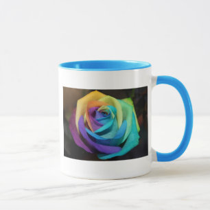Rainbow Rose Blossoms Park Party Shower Love Art Mug