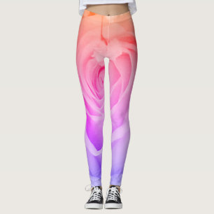Rainbow Rose Leggings