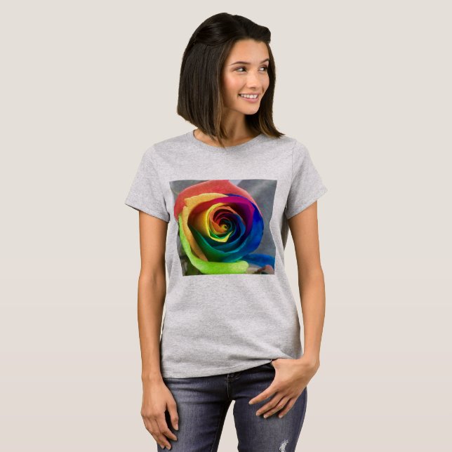Rainbow rose women's shirt (Front Full)