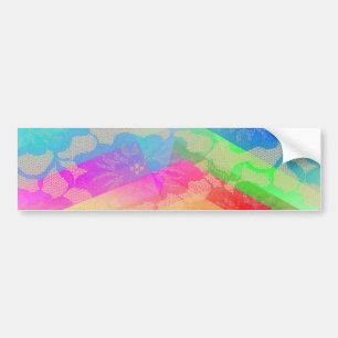 Rainbow Roses Bumper Sticker