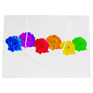 Rainbow Roses Large Gift Bag
