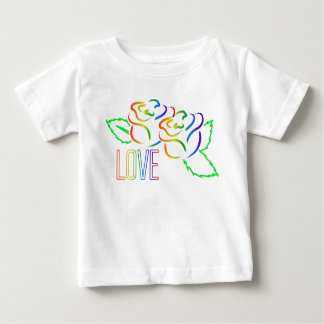 Rainbow Roses Love Baby T-Shirt