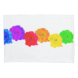 Rainbow Roses  Pillowcase