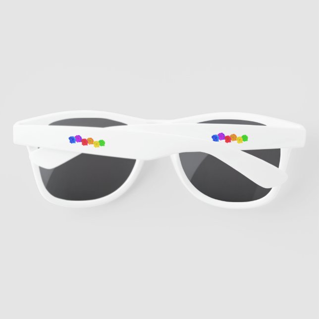 Rainbow Roses  Sunglasses (Back)