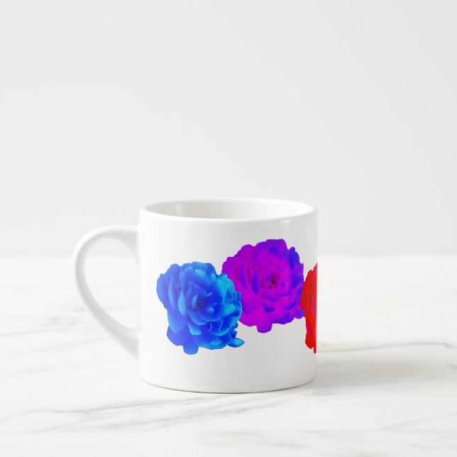 Rainbow Roses Sweet Delight   Espresso Cup (Left)