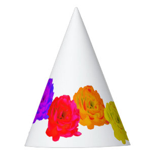 Rainbow Roses Sweet Delight Party Hat
