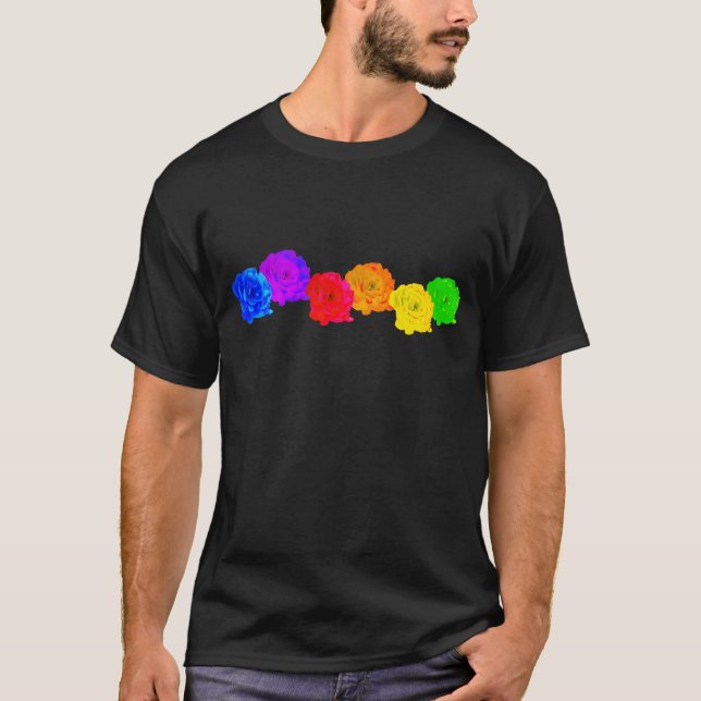 Rainbow Roses T-Shirt (Front)